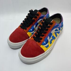VANS Off The Wall "Old School Statement" Multicolor Skate Shoes Size M:4 /W:5.5